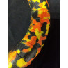 Anneau 25 cm diametre noir jaune orange