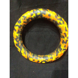 Anneau 25 cm diametre noir jaune orange