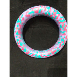Anneau 25 cm diametre lilas fushia bleu clair