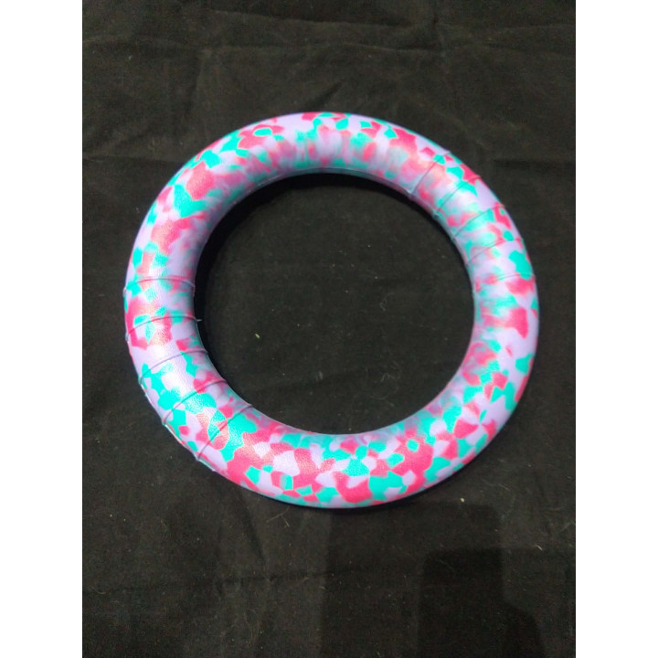Anneau flottant EVA chien 25 cm | Lilas Fuchsia Bleu Clair