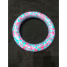 Anneau 25 cm diametre lilas fushia bleu clair