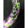 Anneau 25 cm diametre noir vert violet