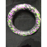 Anneau 25 cm diametre noir vert violet