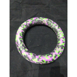 Anneau 25 cm diametre noir vert violet
