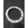 Anneau 25 cm diametre noir vert violet