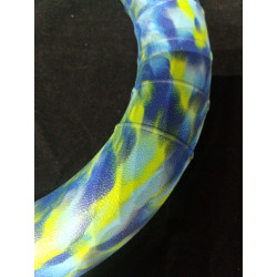 Anneau 25 cm diametre bleu ciel jaune bleu foncé