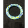 Anneau 25 cm diametre bleu ciel jaune bleu foncé