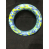 Anneau 25 cm diametre bleu ciel jaune bleu foncé