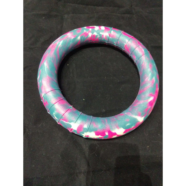 Anneau flottant EVA chien 25 cm | Violet Turquoise Blanc Phosphorescent