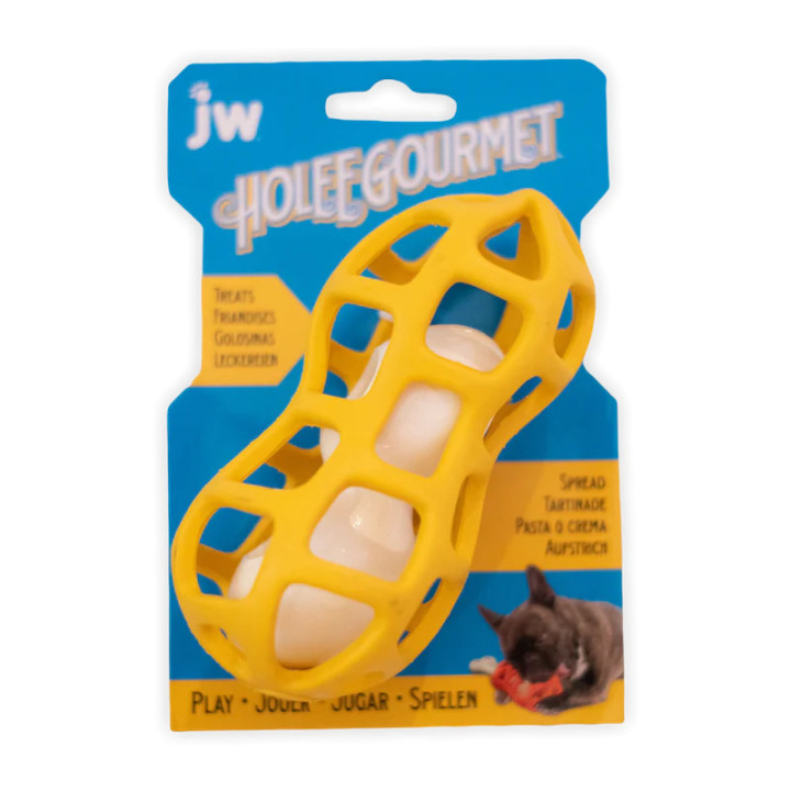 JW Peanut 2-en-1 | Jouet à friandises pour chien