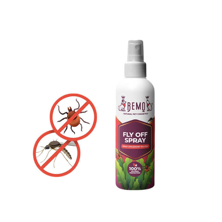 Bemo Fly Off 150 ml | Spray répulsif tiques moustiques chien