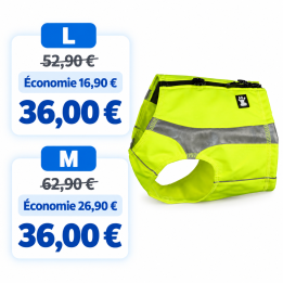 Veste haute visibilité chien Hurtta Polar | Jaune fluo