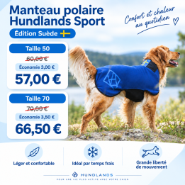 Hundlands Sport Suède | Manteau polaire chien sport