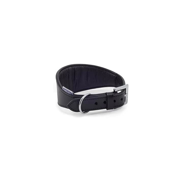 Collier Ancol Greyhound cuir 34–43 cm | Lévrier