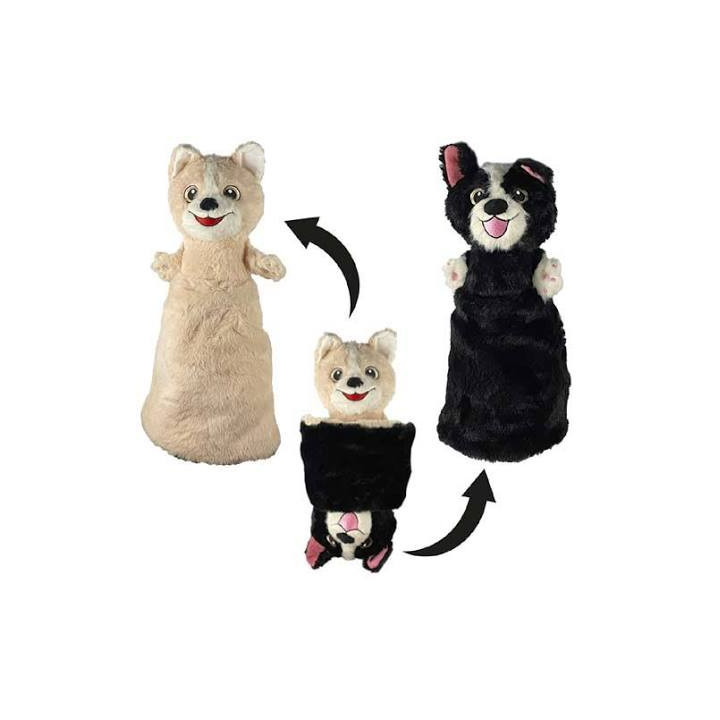Molly & Milo Gor Flips L | Peluche réversible chien