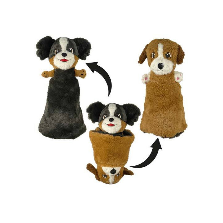 Olive & Oscar Gor Flips | Peluche réversible chien