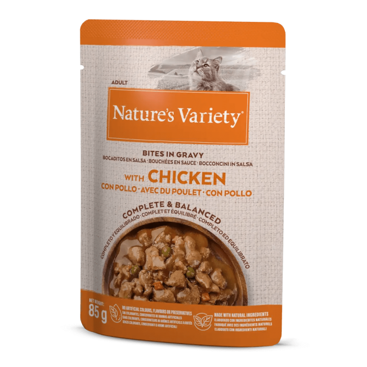 Nature's Variety Bites in Gravy 85 g | Bouchées chat