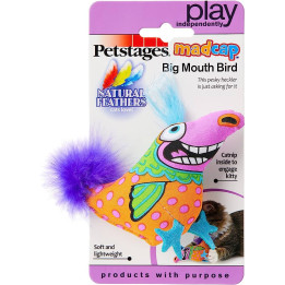 Petstages Big Mouth Bird | Jouet avec herbe à chat