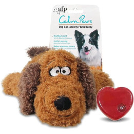 Peluche apaisante chien | Cœur battant 48 cm