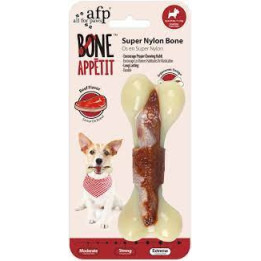 AFP Bone Appetit Bœuf 10 cm | Jouet nylon chien