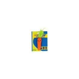 Fresh Veggies Carotte | Jouet herbe à chat & plumes