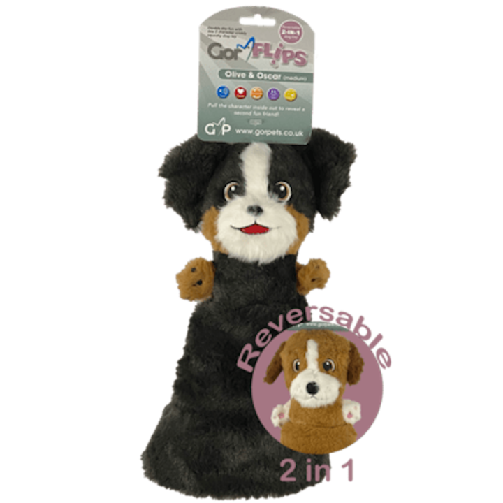 Olive & oscar gor flips peluche réversible M