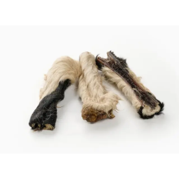 Bande de peau de bœuf roulée avec poils
