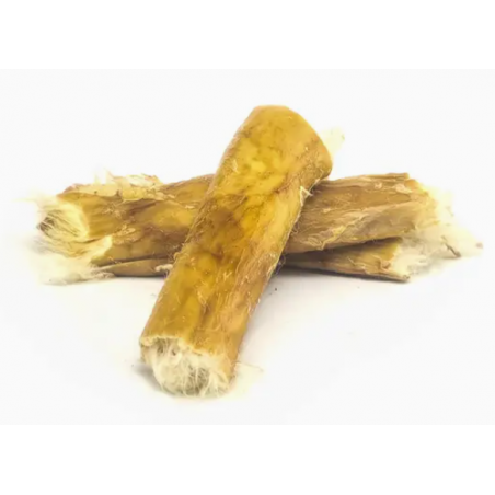 Peau de lapin roulée avec poils 10 cm 100g